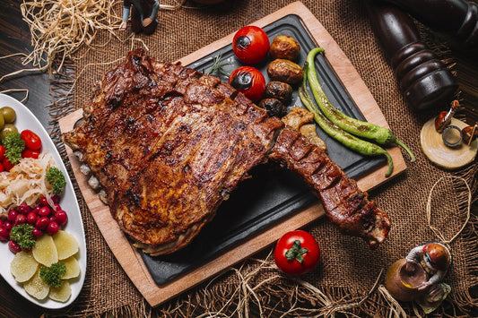 Harissa-Grilled Lamb Chops with Minted Yogurt