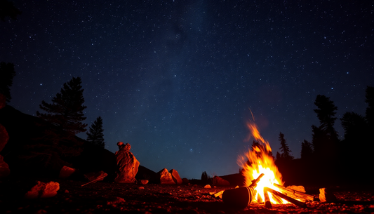 Gaze Upon the Heavens: Unforgettable Night Sky Observation by the Campfire