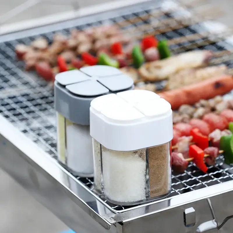 TakeFunGOGOGO 4-in-1 Transparent Spice Dispenser TakeFunGOGOGO