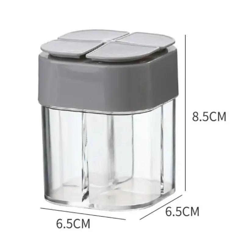 TakeFunGOGOGO 4-in-1 Transparent Spice Dispenser TakeFunGOGOGO