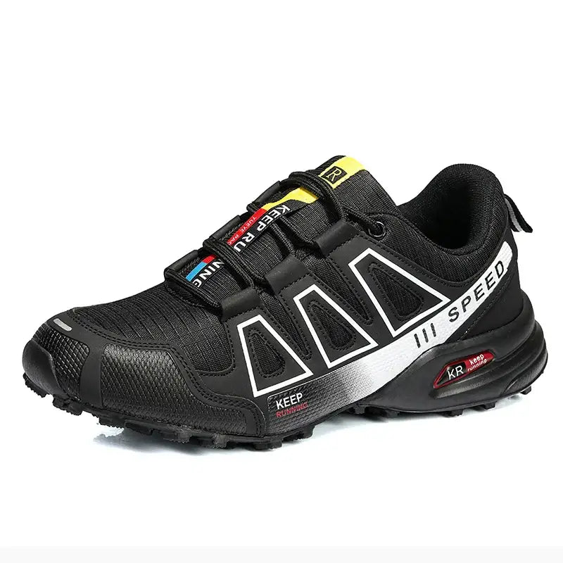 Breathable Mesh Hiking Shoes - Black / 39