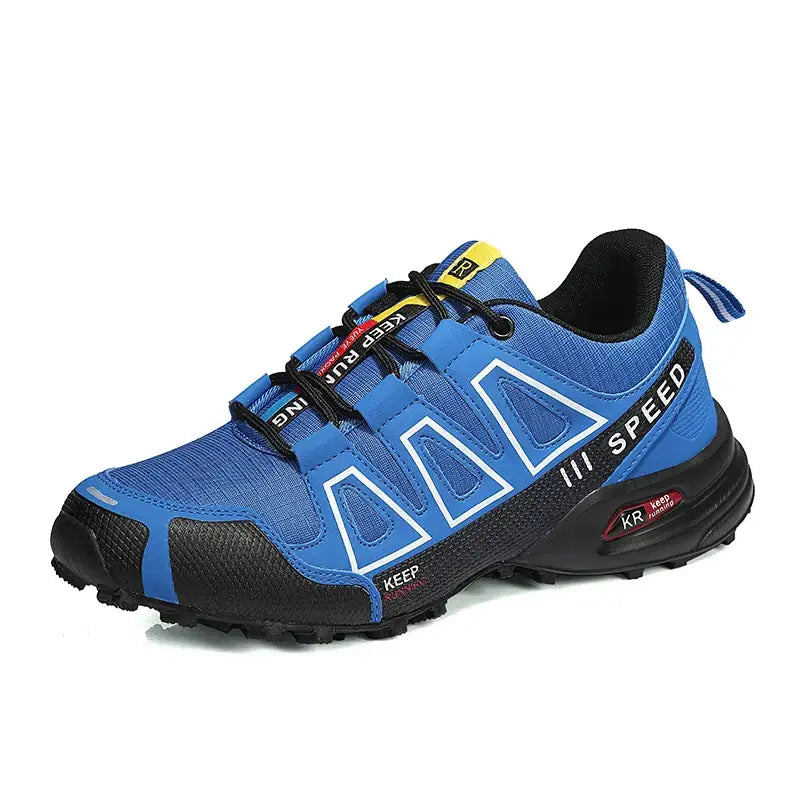 Breathable Mesh Hiking Shoes - Blue / 39