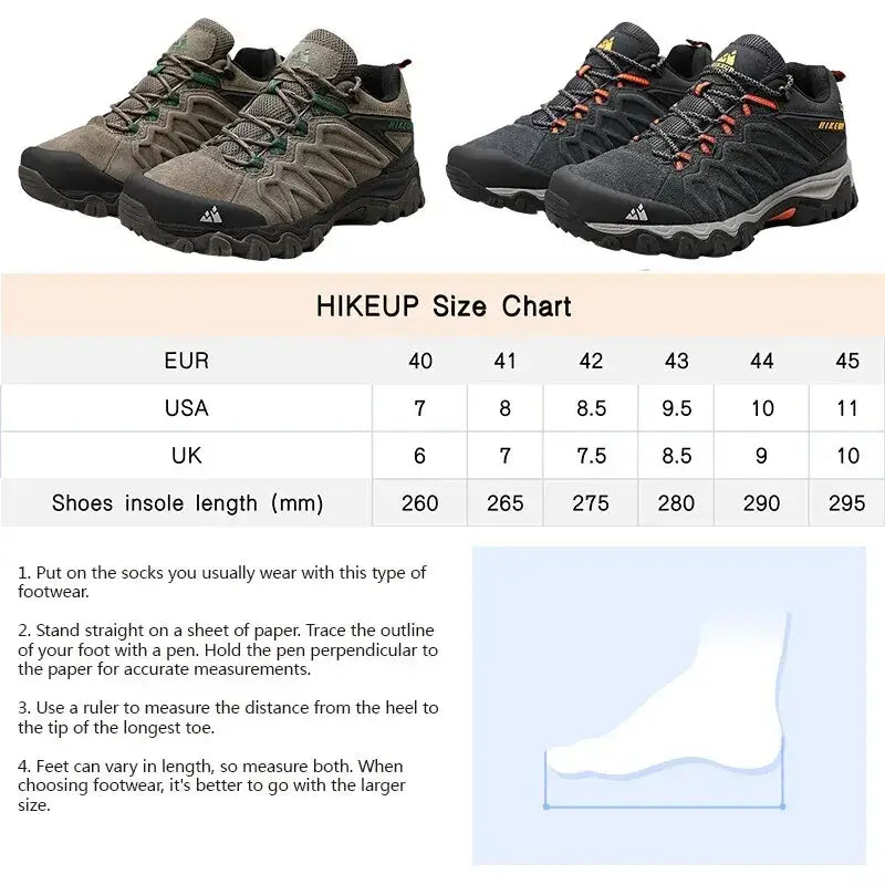 Durable Leather Hiking Shoes - 户外鞋