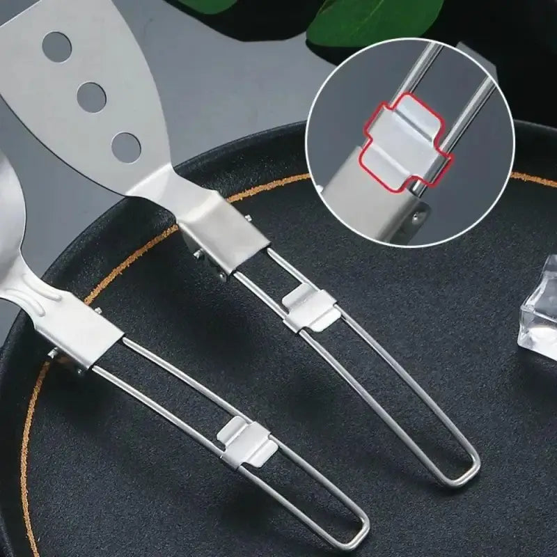 TakeFunGOGOGO Foldable Stainless Steel Spatula-Shovel-Ladle TakeFunGOGOGO