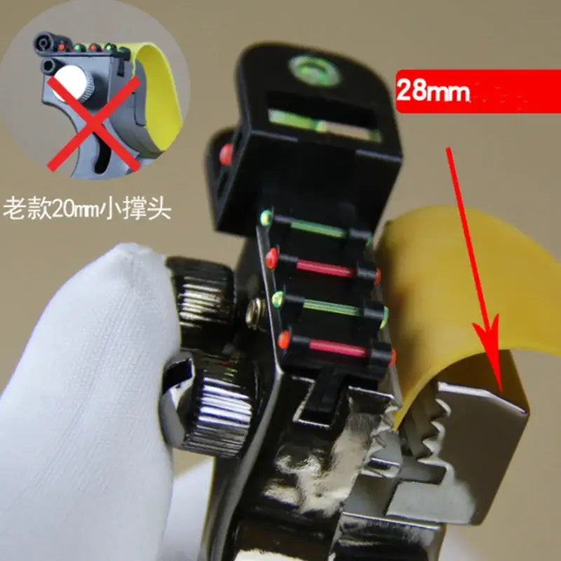 Adjustable mounting bracket with 28mm indicator for laser sighted slingshot┃TFGOGOGO