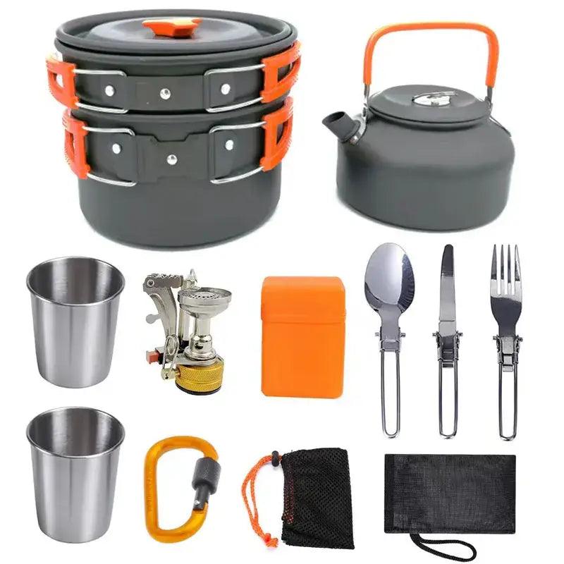 TakeFunGOGOGO Lightweight Aluminum Camping Cooking Set TakeFunGOGOGO