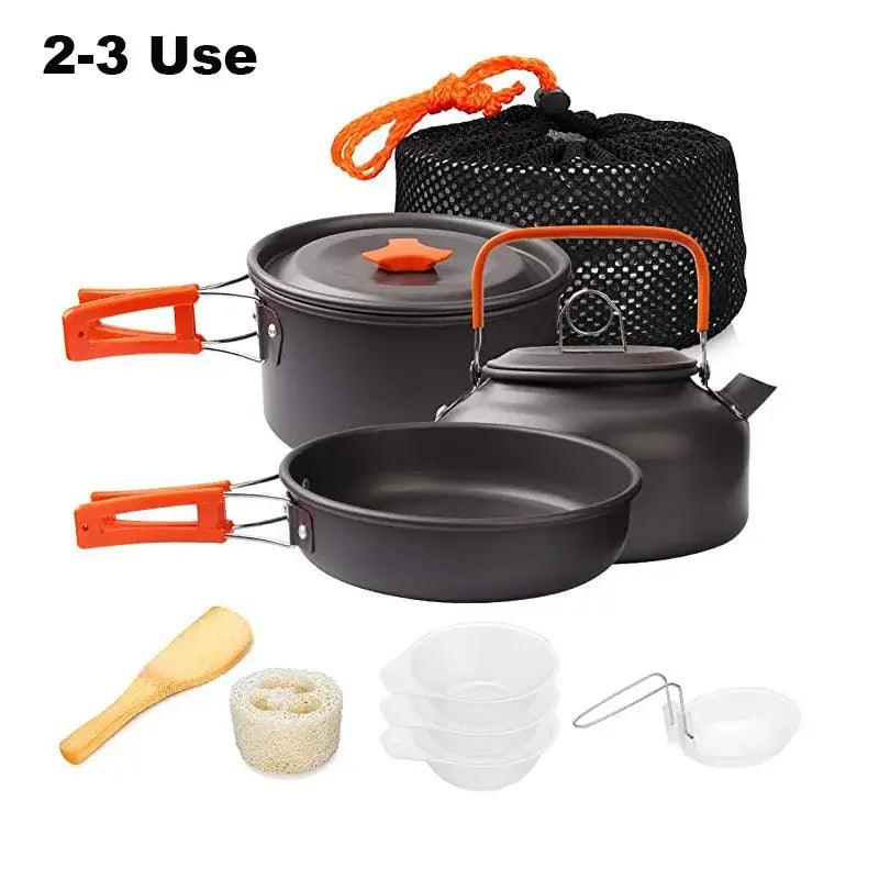 TakeFunGOGOGO Lightweight Aluminum Camping Cooking Set TakeFunGOGOGO
