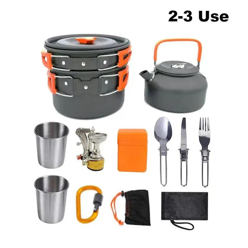 TakeFunGOGOGO Lightweight Aluminum Camping Cooking Set TakeFunGOGOGO