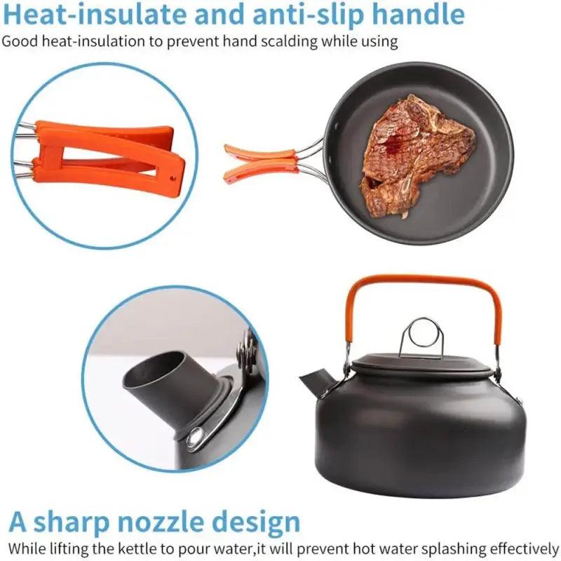 TakeFunGOGOGO Lightweight Camping Cooking Set TakeFunGOGOGO