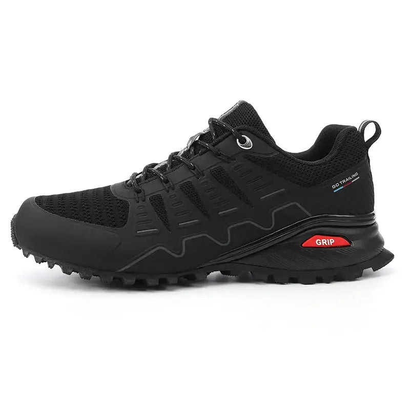 Men’s Big Size Trail Running Shoes - Black / 40 - 户外鞋