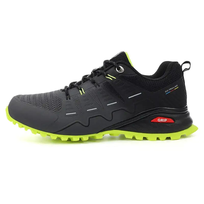 Men’s Big Size Trail Running Shoes - Dark Gray Green / 40 - 户外鞋