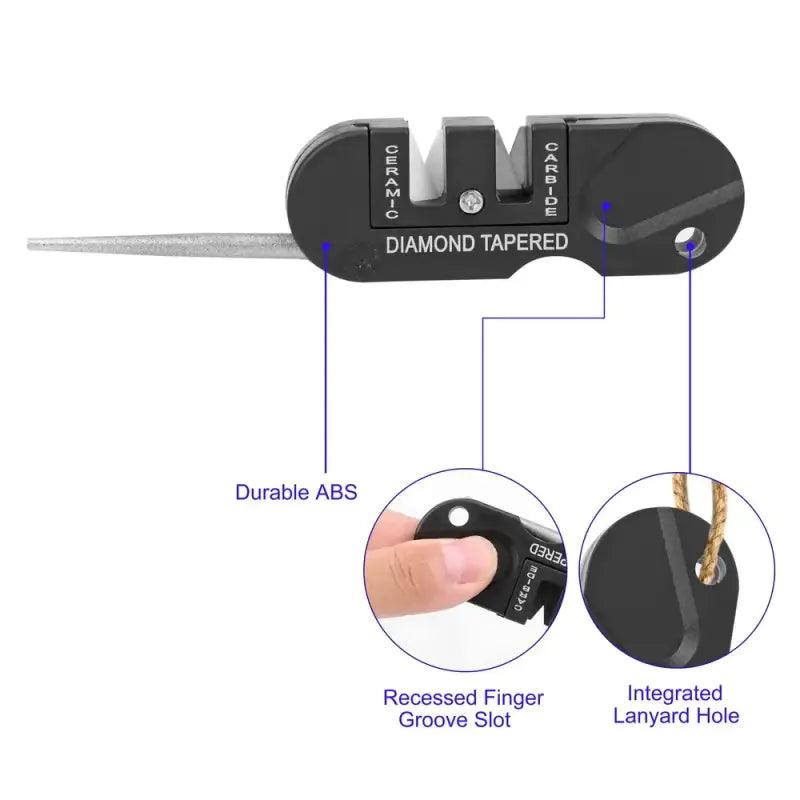 TakeFunGOGOGO Multifunctional Keychain Knife Sharpener TFgogogo