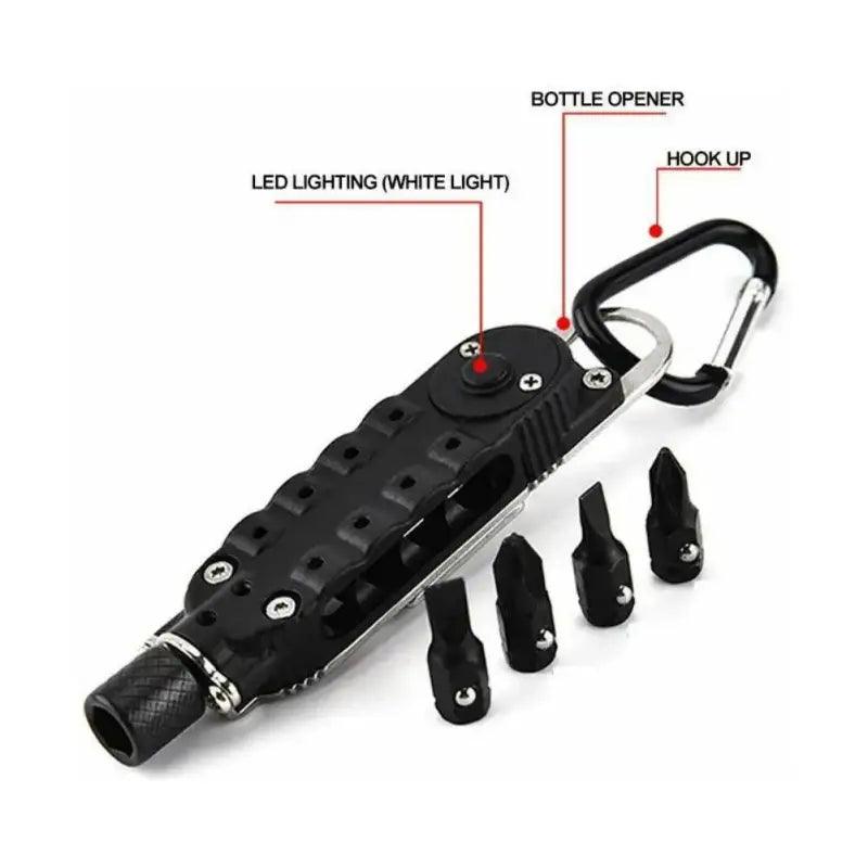 TakeFunGOGOGO Durable Compact Multi-Function Keychain Tool TFgogogo