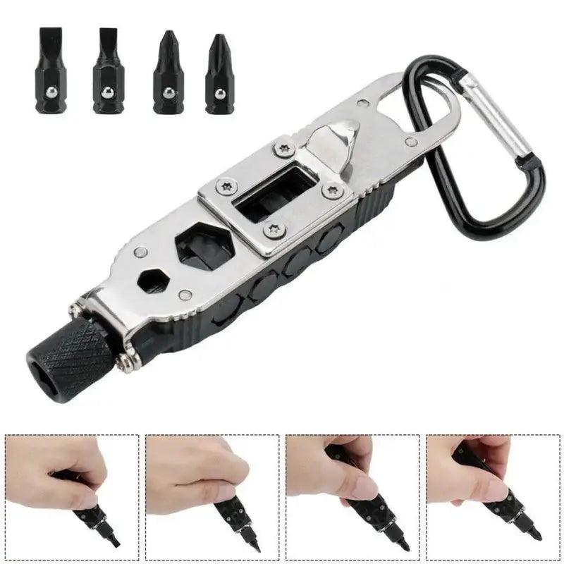 TakeFunGOGOGO Durable Compact Multi-Function Keychain Tool TFgogogo