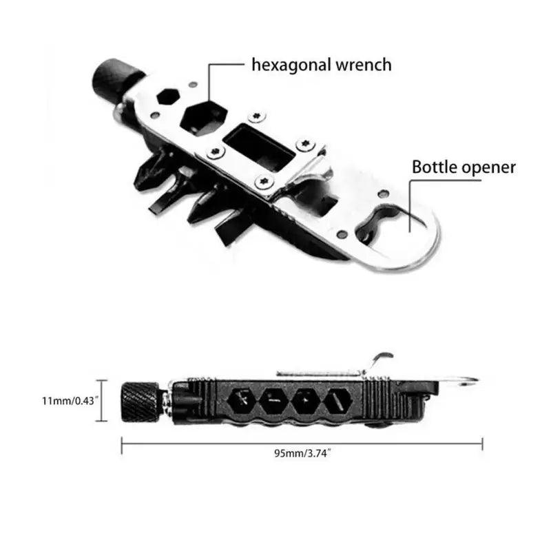 TakeFunGOGOGO Durable Compact Multi-Function Keychain Tool TFgogogo