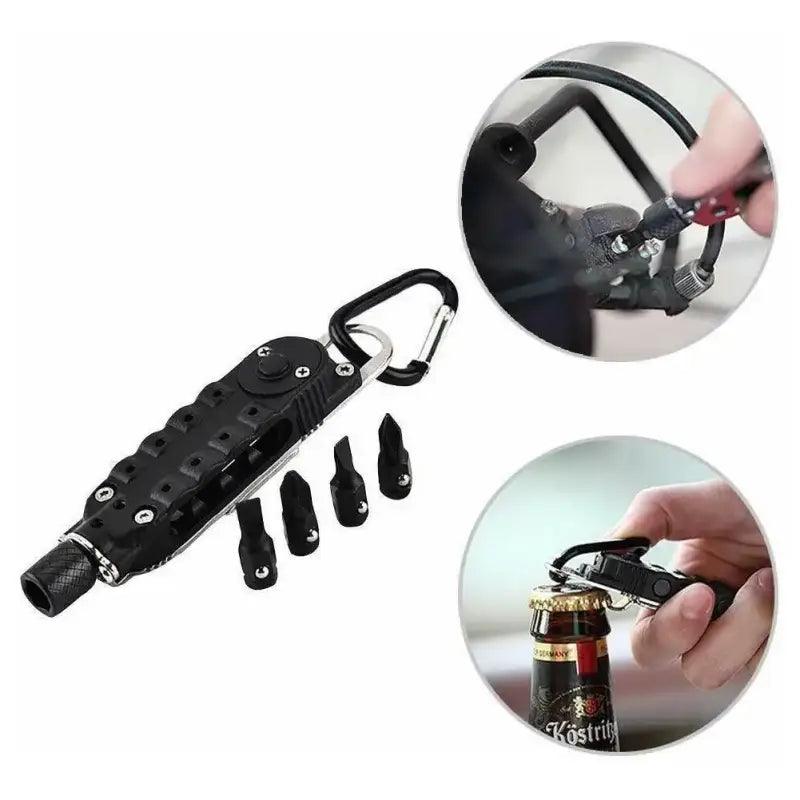 TakeFunGOGOGO Durable Compact Multi-Function Keychain Tool TFgogogo