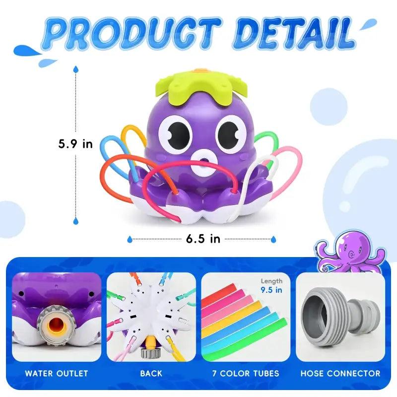 TakeFunGOGOGO Octopus Sprinkler Rotating Spray TakeFunGOGOGO