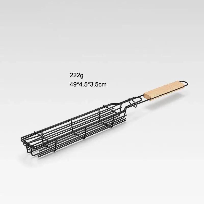 TakeFunGOGOGO Wooden Handle Barbecue Cage TFgogogo