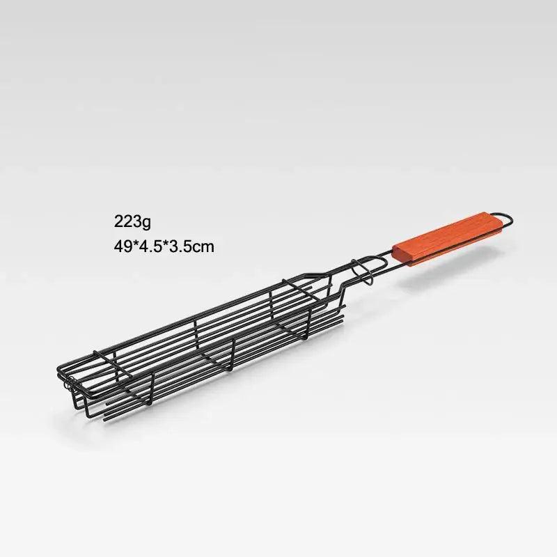 TakeFunGOGOGO Wooden Handle Barbecue Cage TFgogogo
