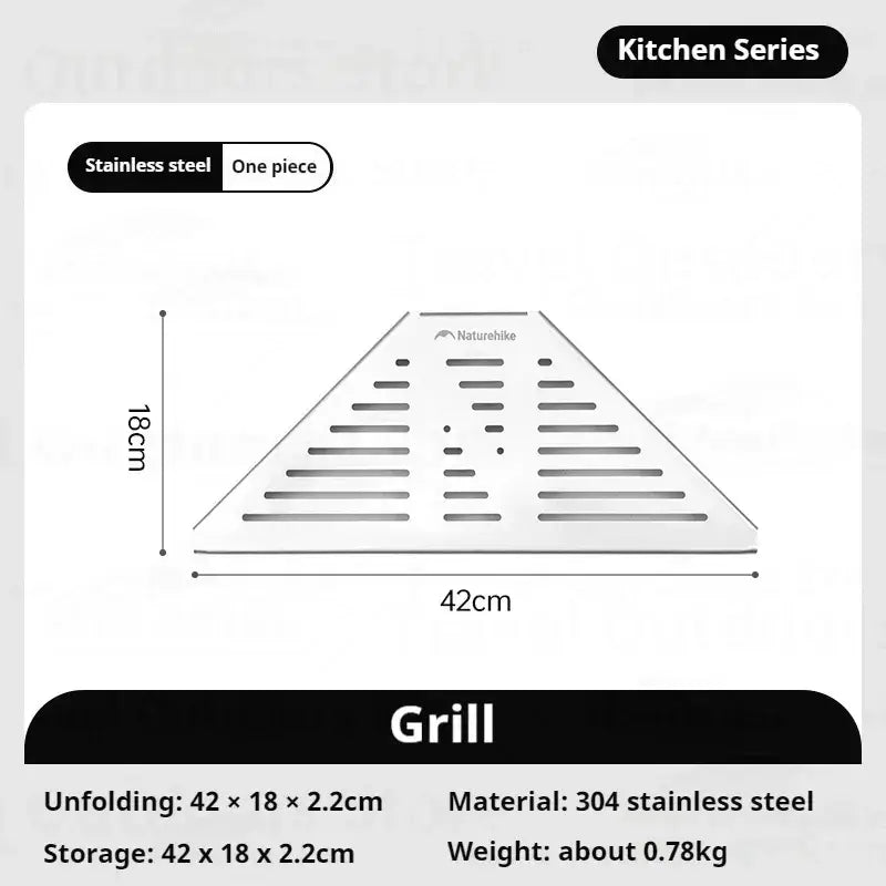 Stainless Steel Camping Fire Rack - Grill