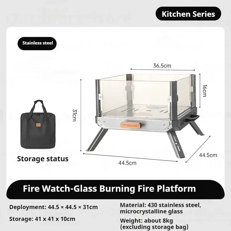 Stainless Steel Camping Fire Rack - Strove