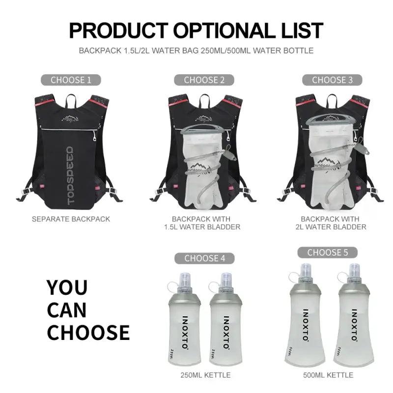 TakeFunGOGOGO Light Hydration Vest - 5L Backpack TakeFunGOGOGO