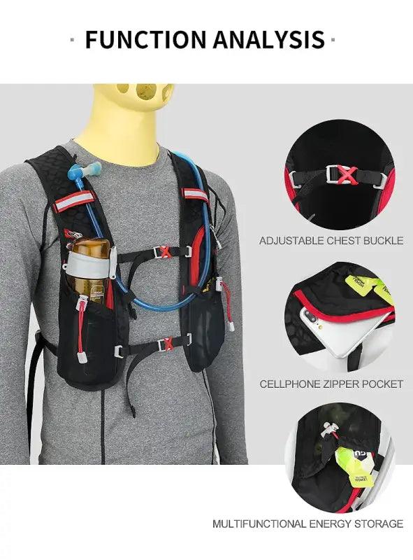 TakeFunGOGOGO Light Hydration Vest - 5L Backpack TakeFunGOGOGO