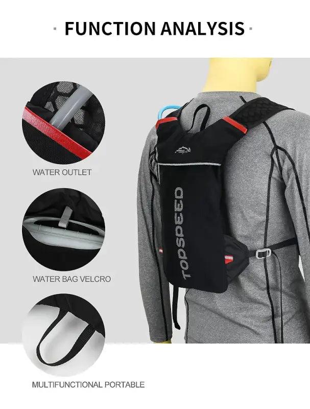 TakeFunGOGOGO Light Hydration Vest - 5L Backpack TakeFunGOGOGO