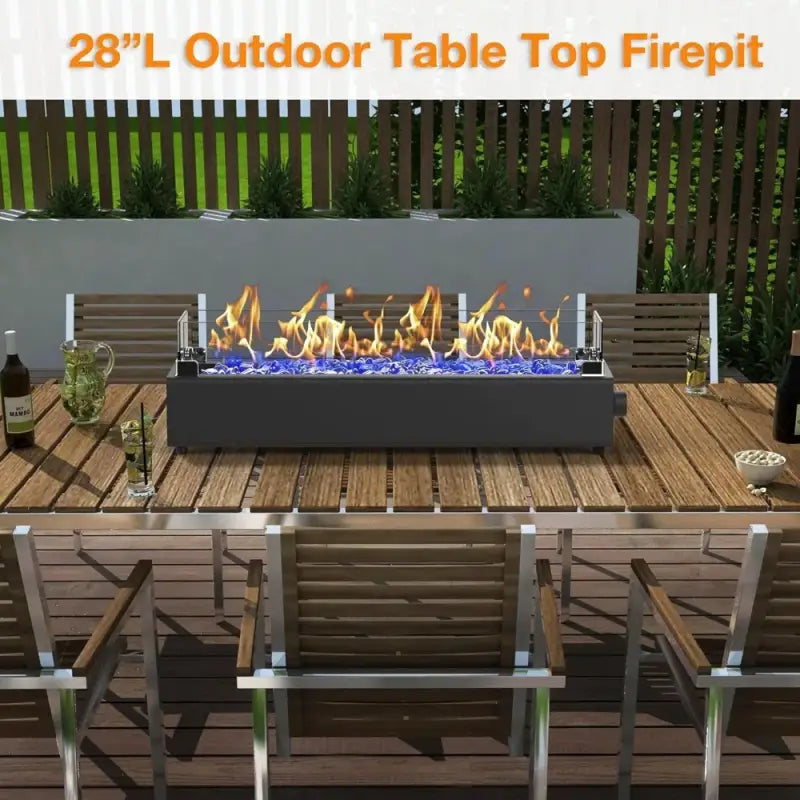 Versatile Tabletop Propane Fire Pit - United States