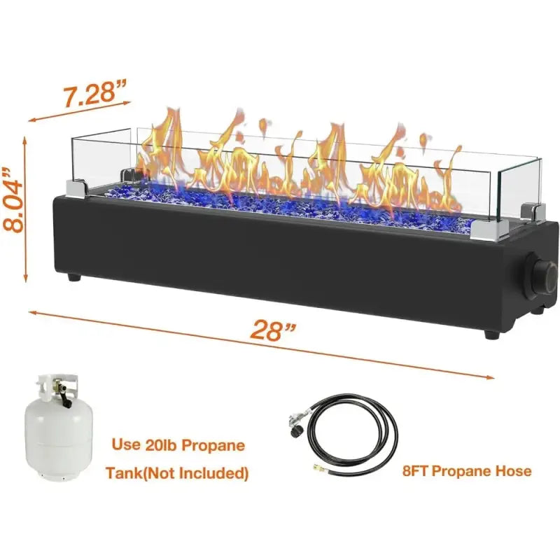Versatile Tabletop Propane Fire Pit - United States