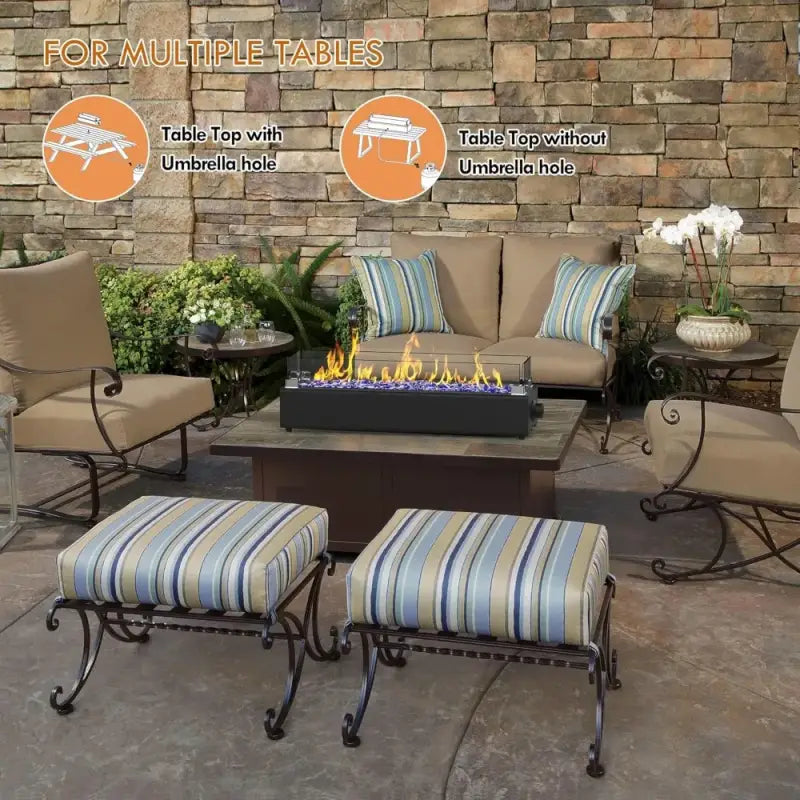 Versatile Tabletop Propane Fire Pit - United States