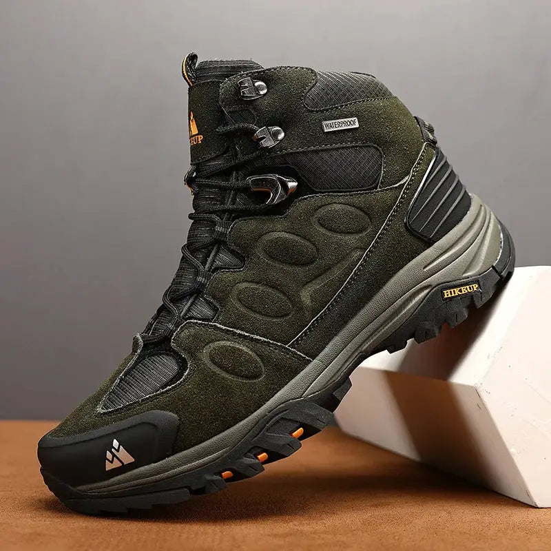Waterproof High-Top Hiking Boots - 户外鞋