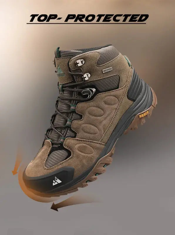 Waterproof High-Top Hiking Boots - 户外鞋