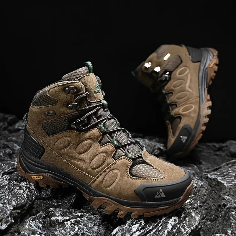 Waterproof High-Top Hiking Boots - 户外鞋