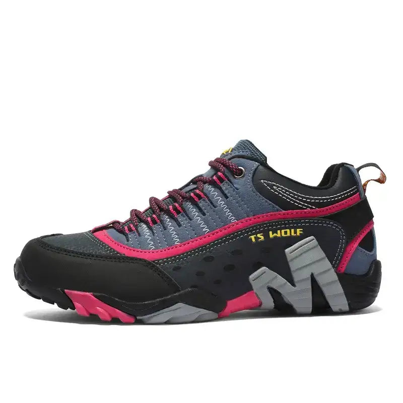Waterproof Men’s Trekking Shoes - Women-Dark blue-Rose / 35 - 户外鞋