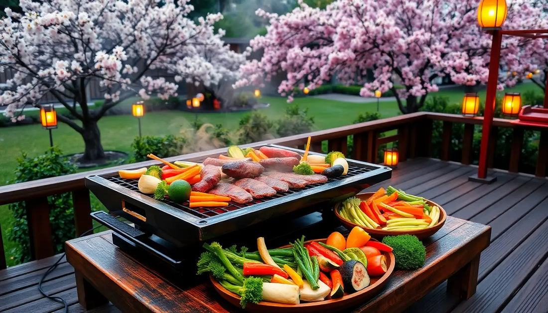 Backyard Culinary Adventures with Japanese Yakiniku and a Vibrant Vegetable Platter