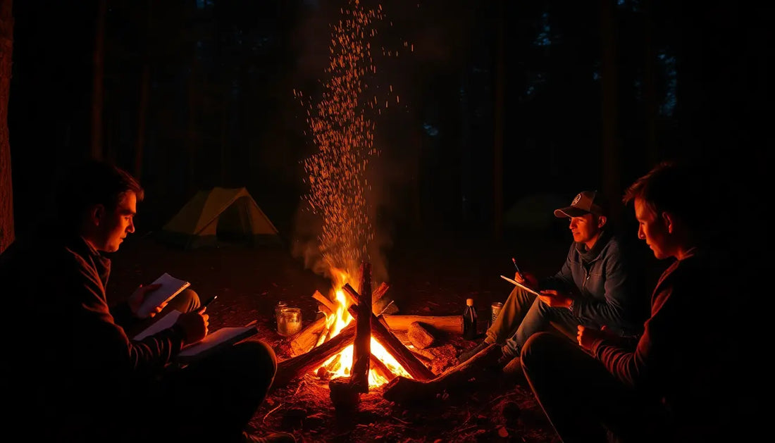 Campfire Writing Sparks Imaginative World Blur with Soothing Sounds