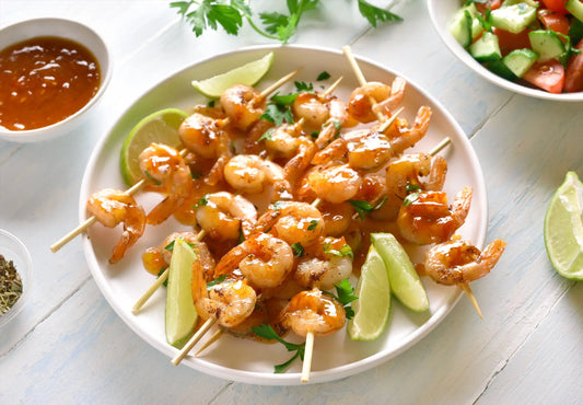 Lemongrass-Coconut Shrimp Skewers