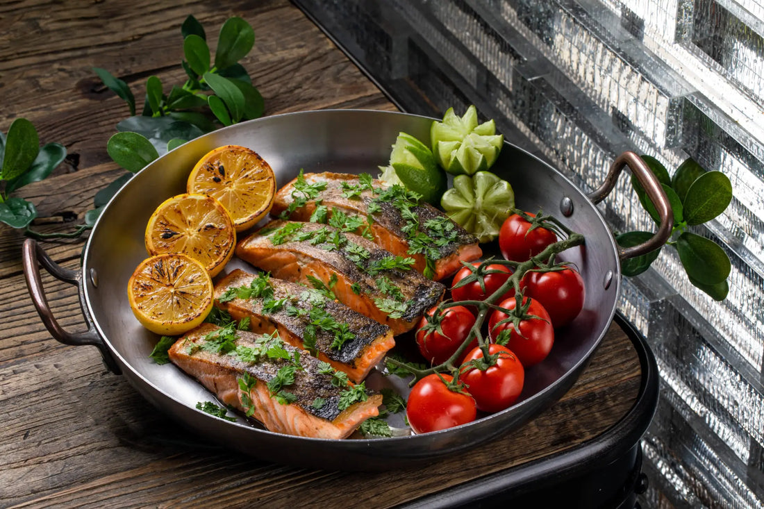 Japanese-Inspired Miso-Glazed Salmon Skewers with Grilled Shishito Peppers