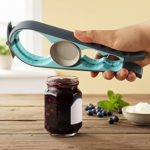 Thoughtfully Designed Jar Opener with Secure Grip Technology and Ergonomic Leverage
