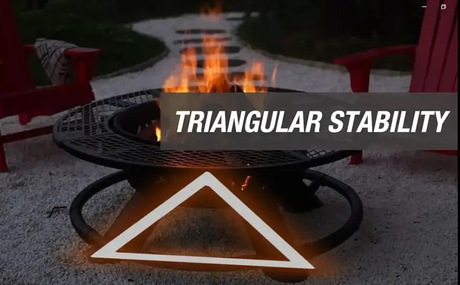 2-in-1 Large Outdoor Fire Pit - United States