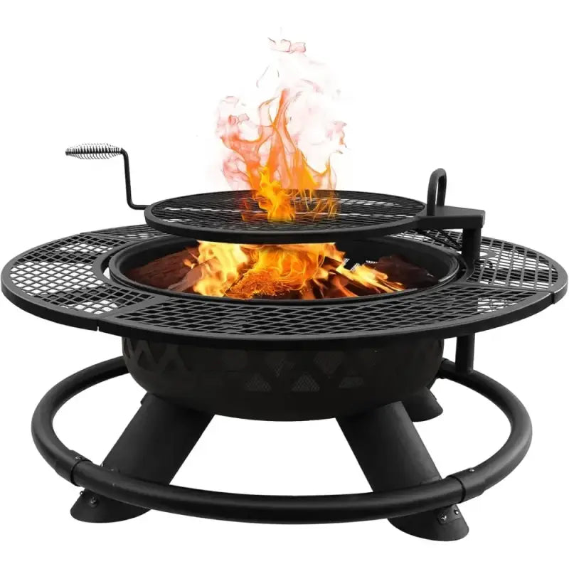 2-in-1 Large Outdoor Fire Pit - United States
