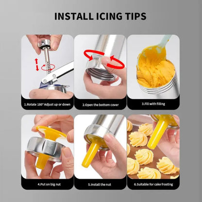 24-piece cookie press for transforming simple dough into beautifully shaped treats