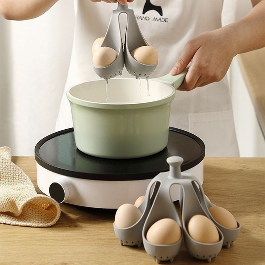 Charming Silicone Egg Cooker for Perfect Boiled Eggs and Easy Serving