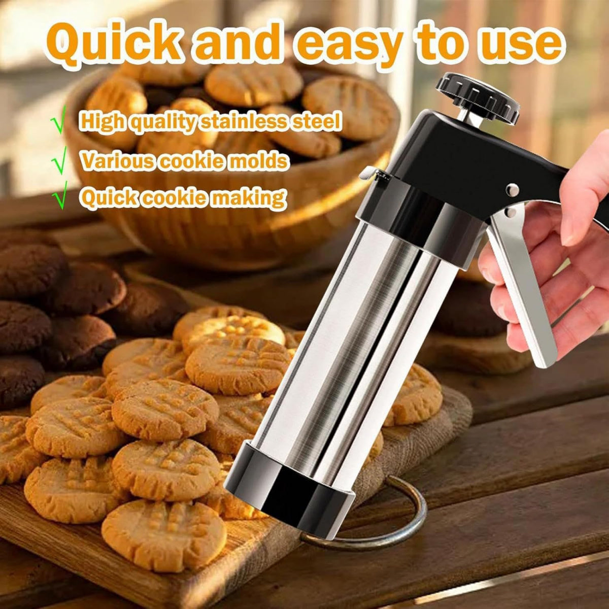 Dessert Decorating Syringe: Stainless Steel Injector for Cupcake Filling & Cake Decorating