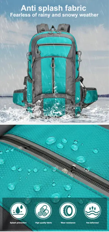 50L Waterproof Mountaineering Backpack - 背包