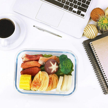 8-Pack 30oz Glass Containers: Airtight Lids for Microwave/Oven/Freezer & Dishwasher Safe - Take Fire