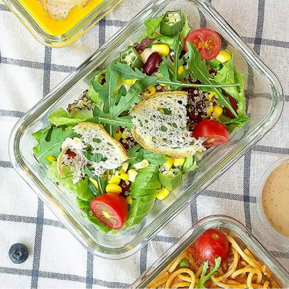 8-Pack 30oz Glass Containers: Airtight Lids for Microwave/Oven/Freezer & Dishwasher Safe - Take Fire