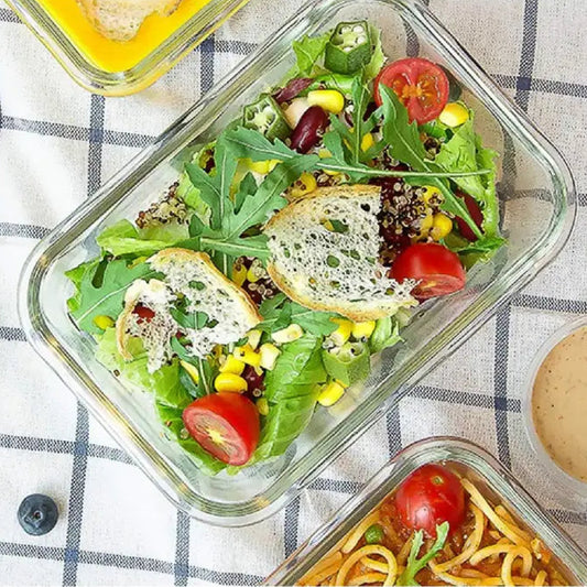 8-Pack 30oz Glass Containers: Airtight Lids for Microwave/Oven/Freezer & Dishwasher Safe - Take Fire