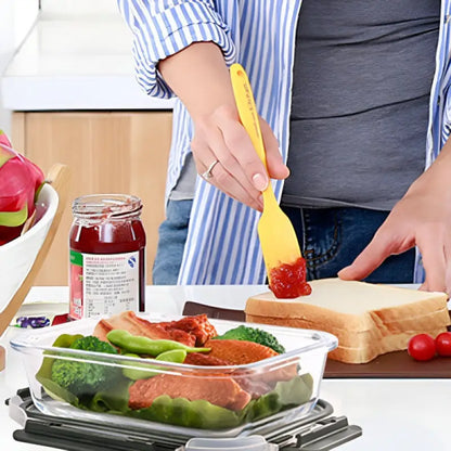 8-Pack 30oz Glass Containers: Airtight Lids for Microwave/Oven/Freezer & Dishwasher Safe - Take Fire